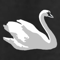 Ldr With Swan Golf Towel