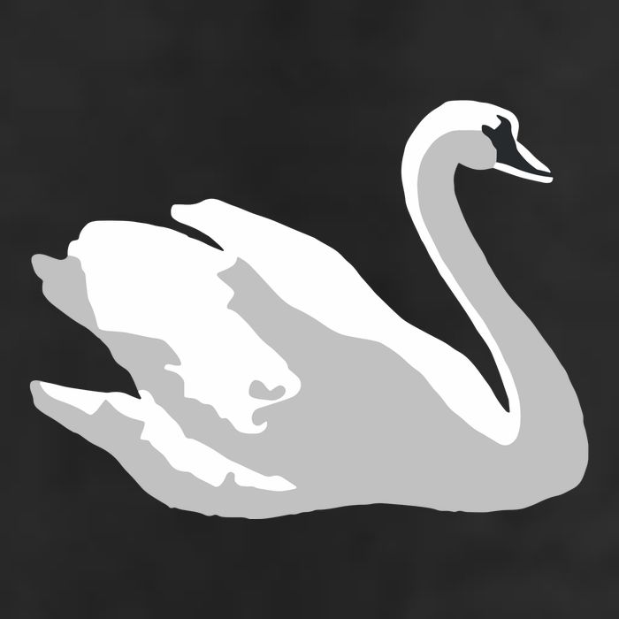 Ldr With Swan Golf Towel