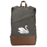 Ldr With Swan Cotton Canvas Backpack