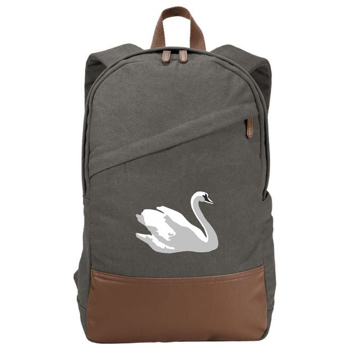 Ldr With Swan Cotton Canvas Backpack