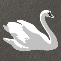 Ldr With Swan Cotton Canvas Backpack