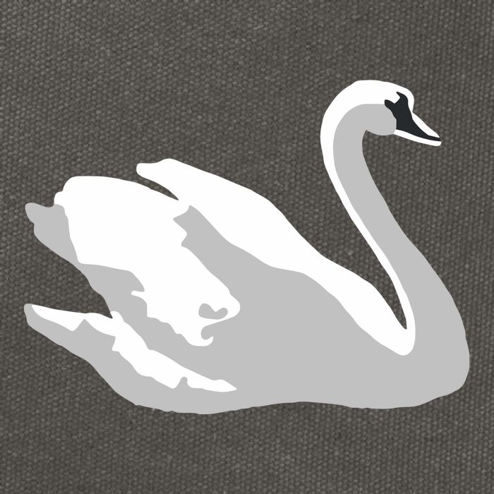 Ldr With Swan Cotton Canvas Backpack