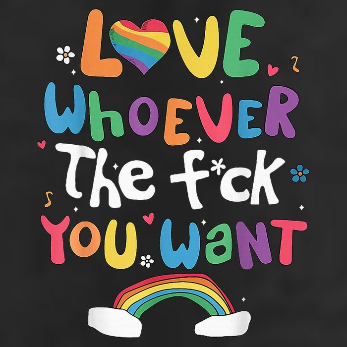 Love Whoever The F You Want Lgbtq Rainbow Adult Drive Performance Visor