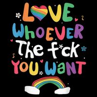 Love Whoever The F You Want Lgbtq Rainbow Bucket Hat