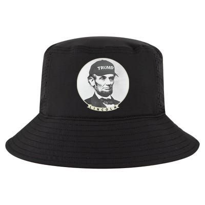 Lincoln Wearing Trump Hat Funny Abe Merica Abraham Cool Comfort Performance Bucket Hat