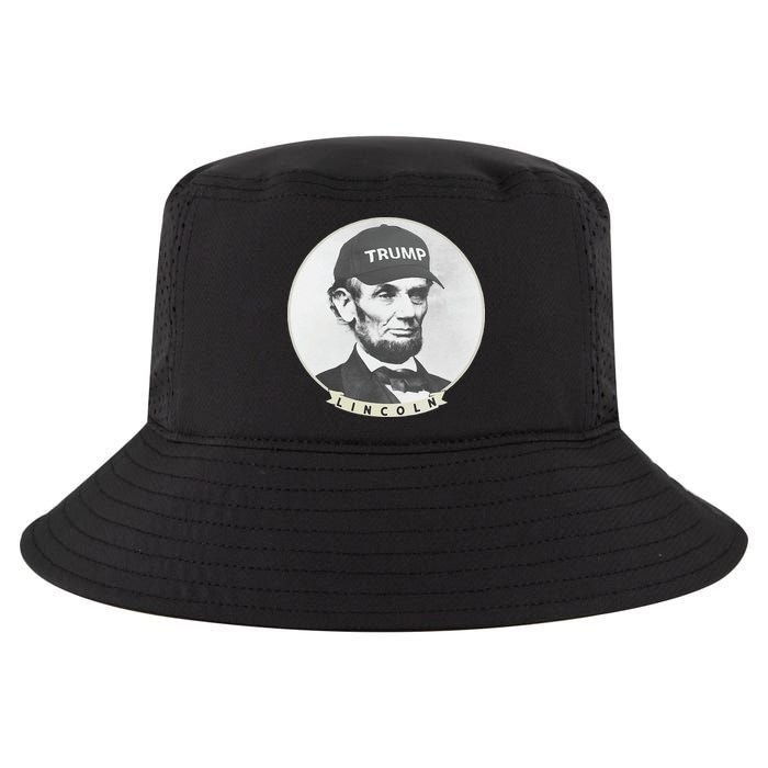 Lincoln Wearing Trump Hat Funny Abe Merica Abraham Cool Comfort Performance Bucket Hat
