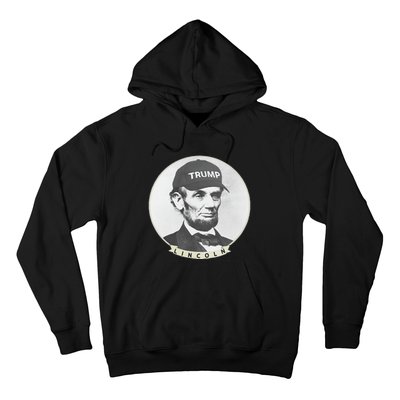 Lincoln Wearing Trump Hat Funny Abe Merica Abraham Hoodie