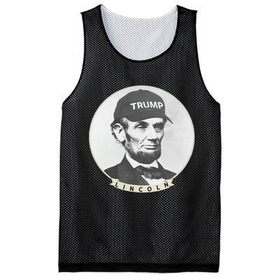 Lincoln Wearing Trump Hat Funny Abe Merica Abraham Mesh Reversible Basketball Jersey Tank