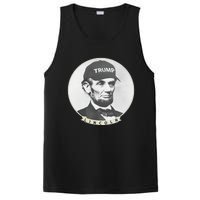 Lincoln Wearing Trump Hat Funny Abe Merica Abraham PosiCharge Competitor Tank