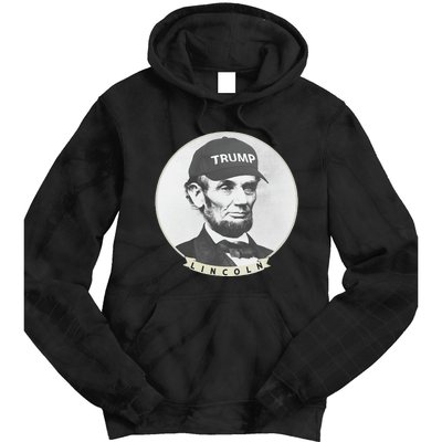 Lincoln Wearing Trump Hat Funny Abe Merica Abraham Tie Dye Hoodie