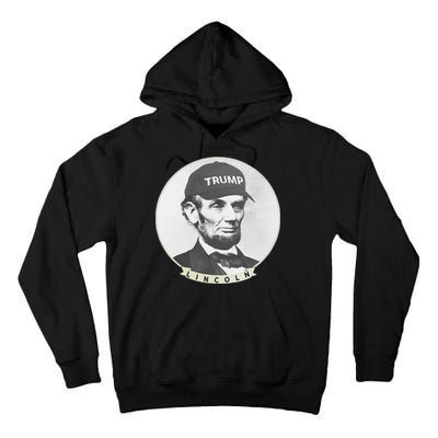 Lincoln Wearing Trump Hat Funny Abe Merica Abraham Tall Hoodie