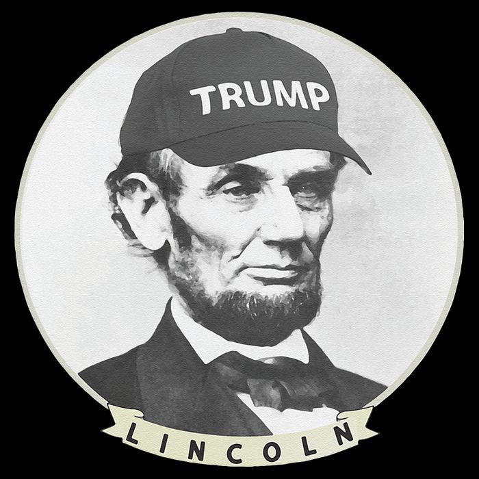 Lincoln Wearing Trump Hat Funny Abe Merica Abraham Zip Tote Bag