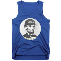 Lincoln Wearing Trump Hat Funny Abe Merica Abraham Gift Tank Top