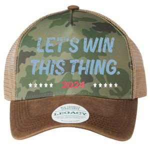 Let’S Win This Thing Tim Walz Kamala Legacy Tie Dye Trucker Hat