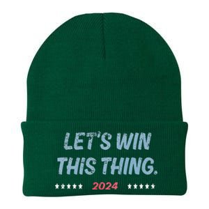 Let’S Win This Thing Tim Walz Kamala Knit Cap Winter Beanie