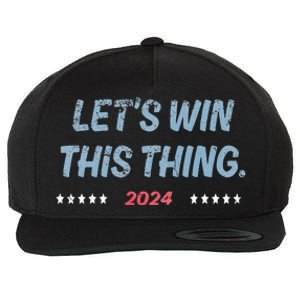 Let’S Win This Thing Tim Walz Kamala Wool Snapback Cap