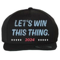 Let’S Win This Thing Tim Walz Kamala Wool Snapback Cap