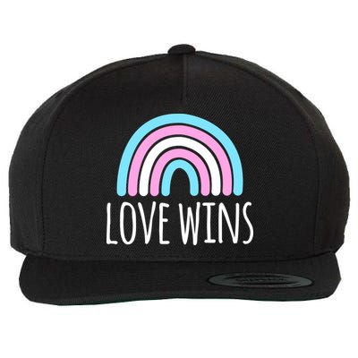 Love Wins Transgender Rainbow Pride Month Wool Snapback Cap