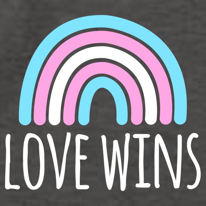 Love Wins Transgender Rainbow Pride Month Vector Backpack