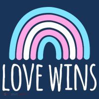 Love Wins Transgender Rainbow Pride Month Tall T-Shirt