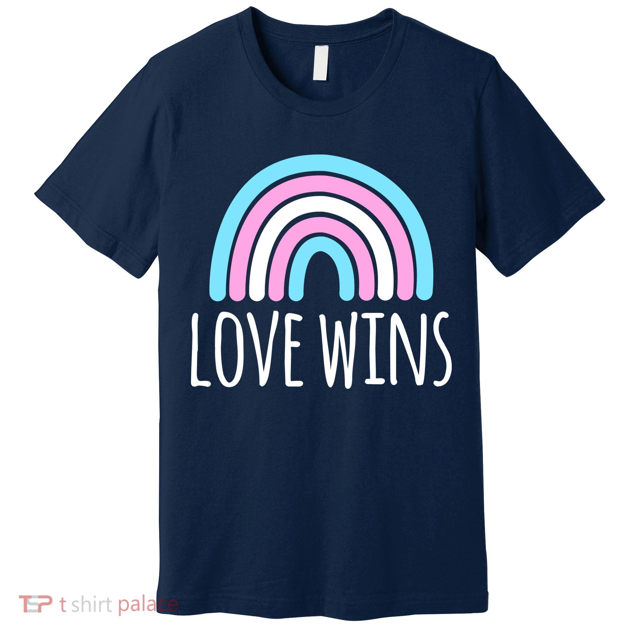 Love Wins Transgender Rainbow Pride Month Premium T-Shirt