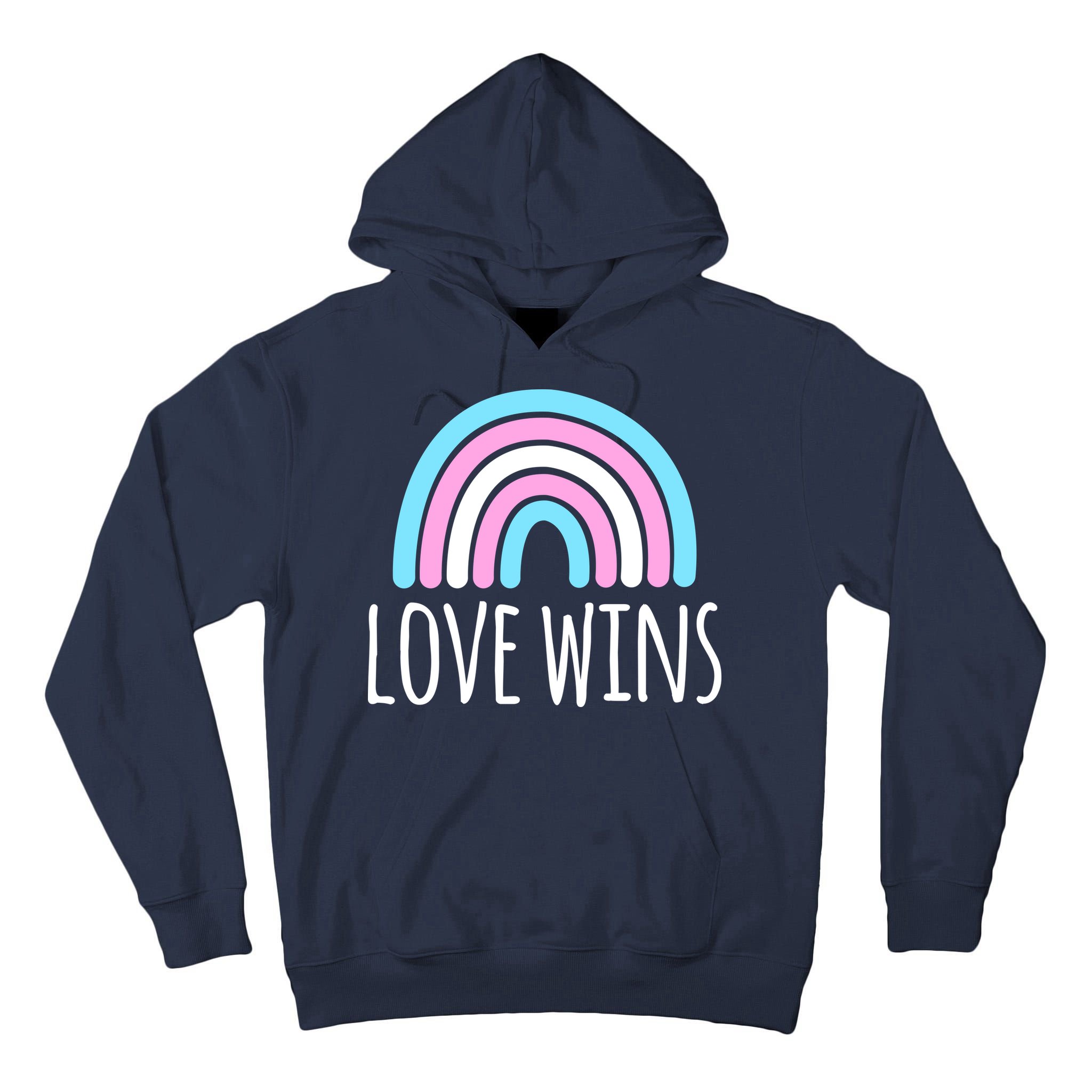 Love Wins Transgender Rainbow Pride Month Tall Hoodie