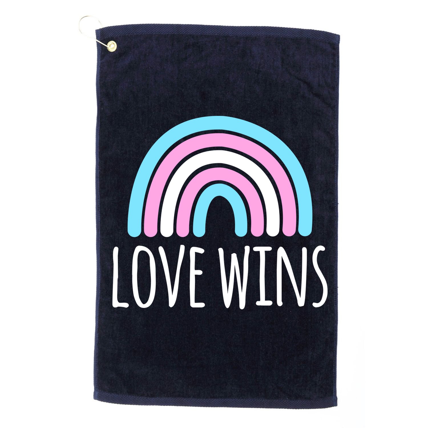 Love Wins Transgender Rainbow Pride Month Golf Towel