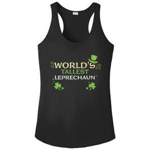 Leprechaun: Worlds Tallest Leprechaun Cool Gift St Patricks Day Gift Ladies PosiCharge Competitor Racerback Tank