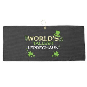 Leprechaun: Worlds Tallest Leprechaun Cool Gift St Patricks Day Gift Large Microfiber Waffle Golf Towel