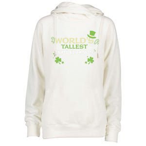 Leprechaun: Worlds Tallest Leprechaun Cool Gift St Patricks Day Gift Womens Funnel Neck Pullover Hood