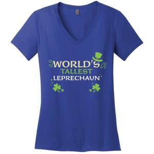 Leprechaun: Worlds Tallest Leprechaun Cool Gift St Patricks Day Gift Women's V-Neck T-Shirt