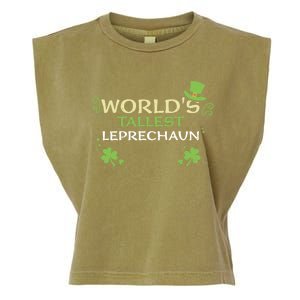 Leprechaun: Worlds Tallest Leprechaun Cool Gift St Patricks Day Gift Garment-Dyed Women's Muscle Tee