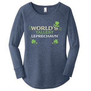 Leprechaun: Worlds Tallest Leprechaun Cool Gift St Patricks Day Gift Women's Perfect Tri Tunic Long Sleeve Shirt