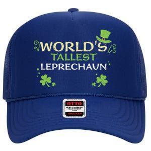 Leprechaun: Worlds Tallest Leprechaun Cool Gift St Patricks Day Gift High Crown Mesh Back Trucker Hat