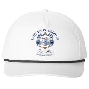 Lady Whistledown Tea House Spilling Tea Since 1813 Snapback Five-Panel Rope Hat