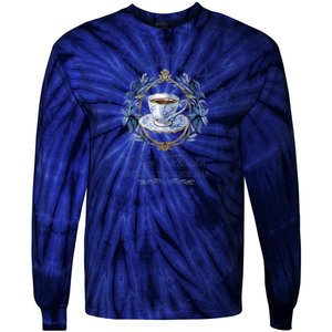 Lady Whistledown Tea House Spilling Tea Since 1813 Tie-Dye Long Sleeve Shirt