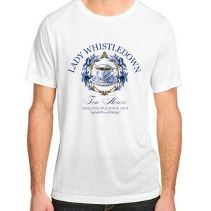 Lady Whistledown Tea House Spilling Tea Since 1813 Adult ChromaSoft Performance T-Shirt