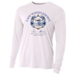 Lady Whistledown Tea House Spilling Tea Since 1813 Cooling Performance Long Sleeve Crew