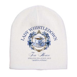 Lady Whistledown Tea House Spilling Tea Since 1813 Short Acrylic Beanie