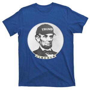 Lincoln Wearing Trump Hat Funny Abe Merica Abraham Gift T-Shirt