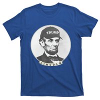 Lincoln Wearing Trump Hat Funny Abe Merica Abraham Gift T-Shirt