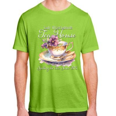 Lady Whistledowns Tea House Spilling The Tea Since 1813 Lady Adult ChromaSoft Performance T-Shirt