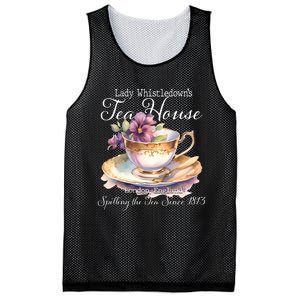 Lady Whistledowns Tea House Spilling The Tea Since 1813 Lady Mesh Reversible Basketball Jersey Tank