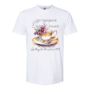 Lady Whistledowns Tea House Spilling The Tea Since 1813 Lady Softstyle CVC T-Shirt