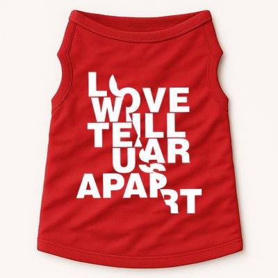 Love Will Tear Us Apart Doggie Tank