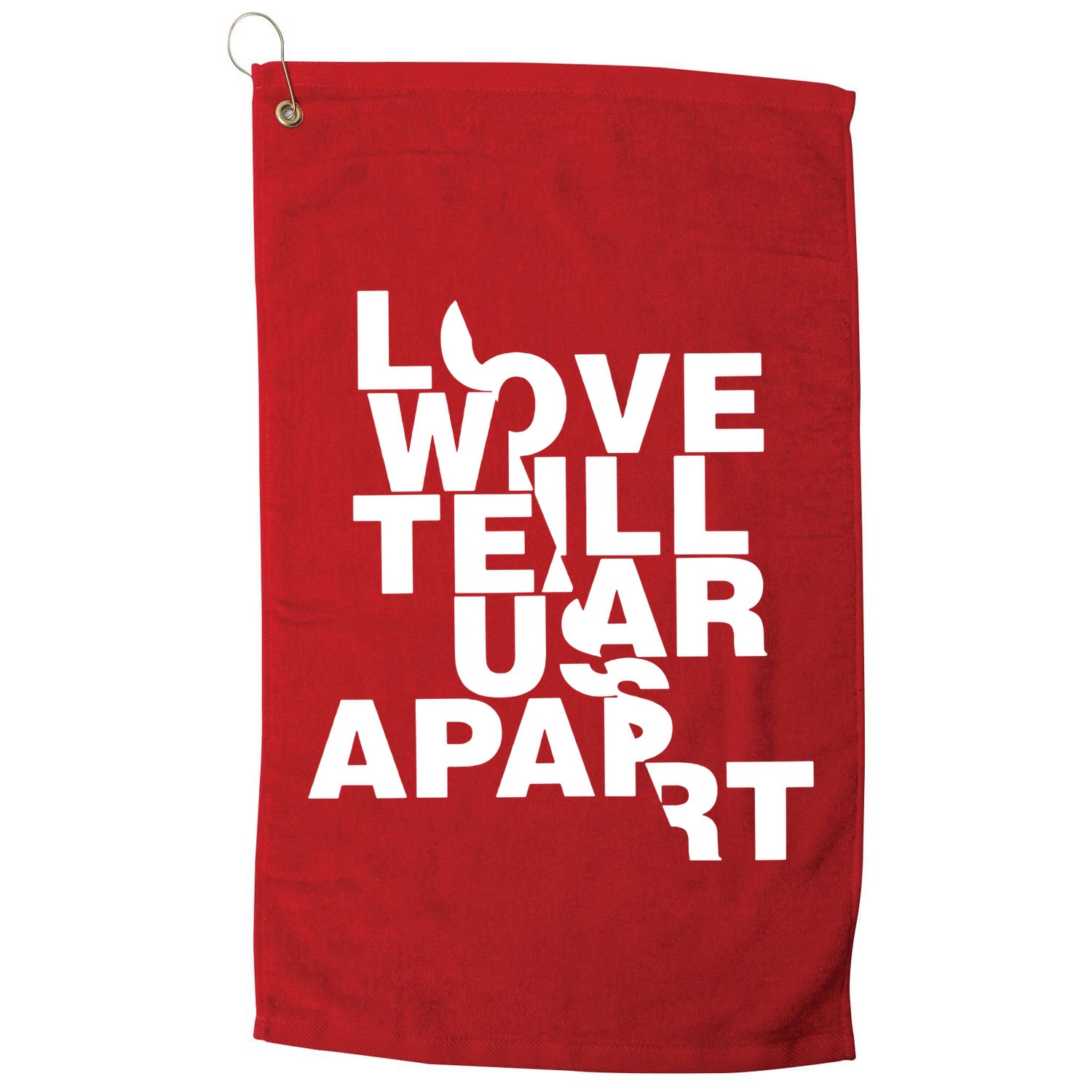 Love Will Tear Us Apart Golf Towel