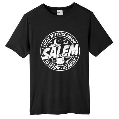 Local Witches Union Salem Est 1692 Halloween Costumes Meaningful Gift Tall Fusion ChromaSoft Performance T-Shirt