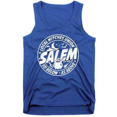 Local Witches Union Salem Est 1692 Halloween Costumes Meaningful Gift Tank Top