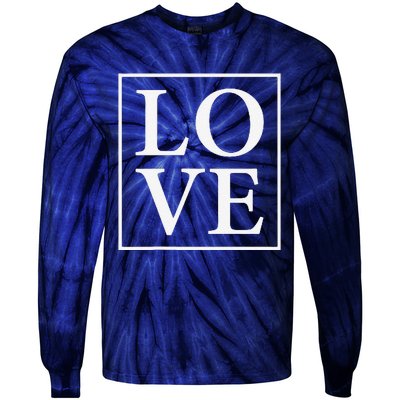 Love Word Unique Inside Box Tie-Dye Long Sleeve Shirt