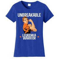 Leukemia Warrior Unbreakable Gift Awareness Gift Meaningful Gift Women's T-Shirt